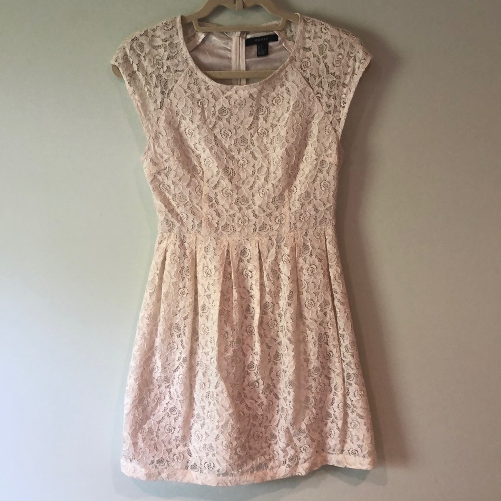 White crochet lace dress